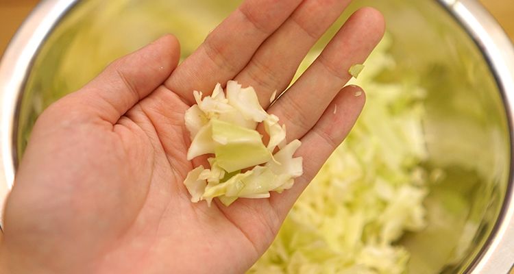キャベツのみじんぎり