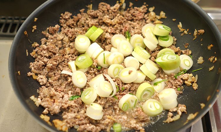ネギまみれキーマカレーレシピ